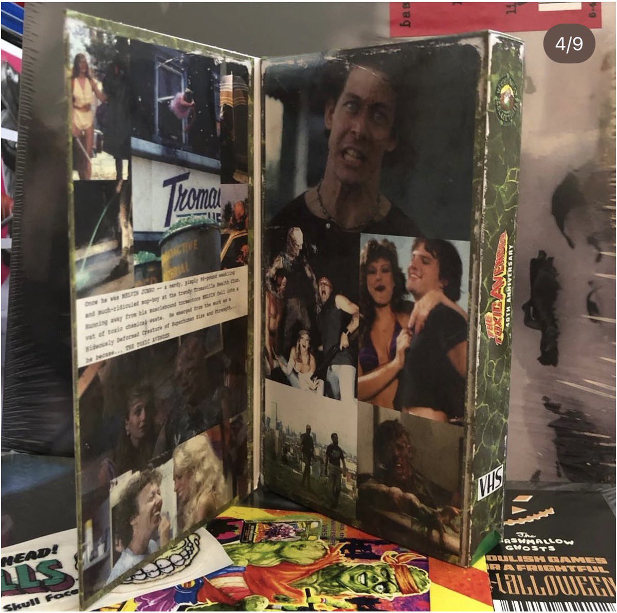 flyinalienqueen's tweet photo. @HorrorNHaunted Absolutely love the @nerdsnestninja and @WitterEnt 40th anniversary release of The Toxic Avenger! My photos: https://t.co/bPKdEihdvx