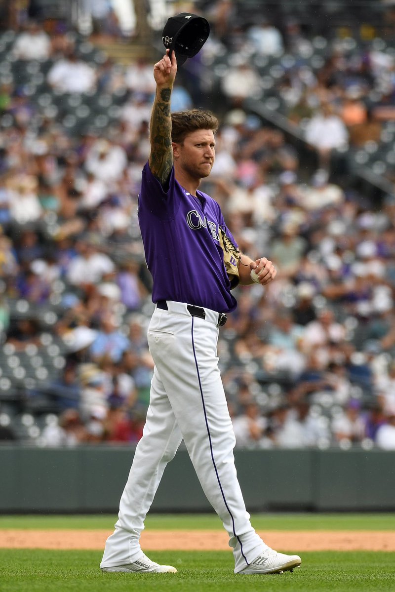 DNVR_Rockies's tweet photo. 𝓗𝓘𝓢𝓣𝓞𝓡𝓨

The most innings pitched in #Rockies history now belongs to a Colorado kid 🫡 

Congrats KFree https://t.co/Ip3zhibw9t