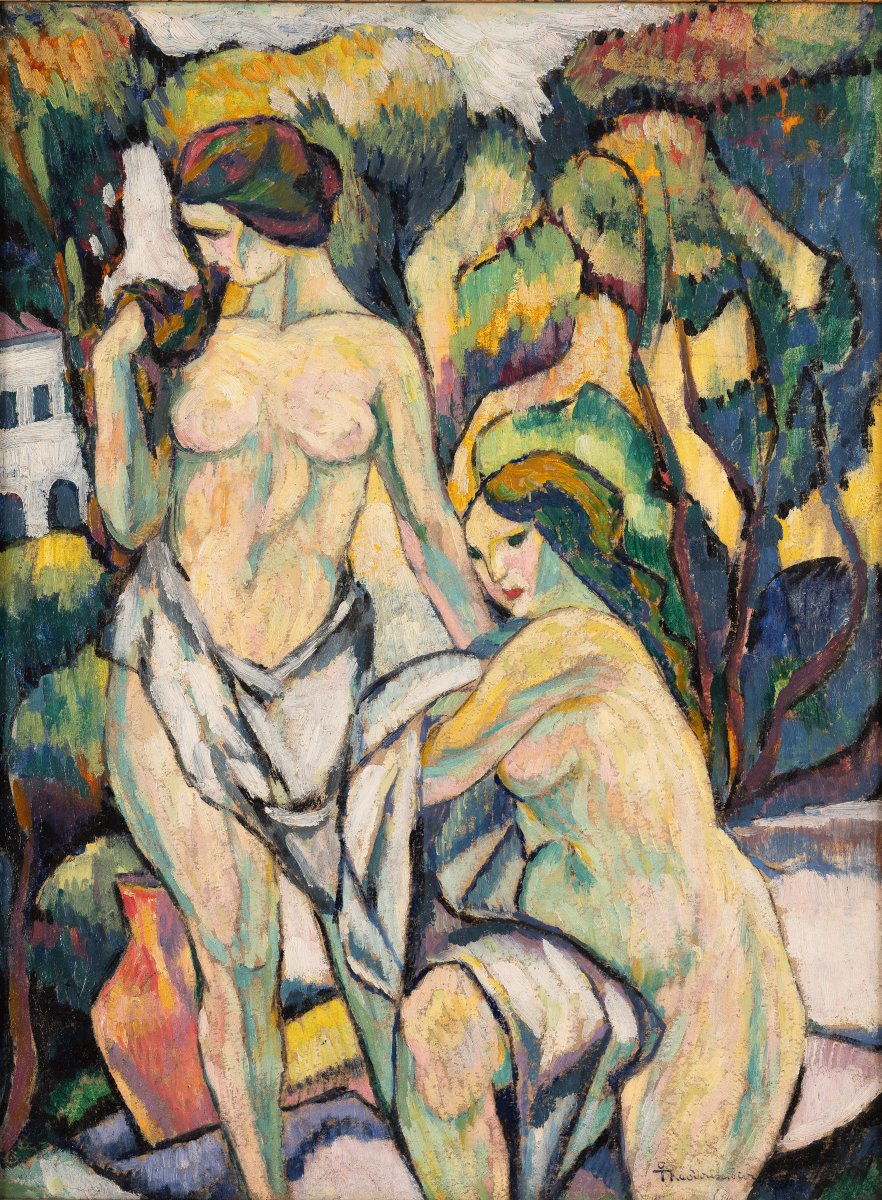 MenschOhneMusil's tweet photo. Ion Theodorescu Sion (1882-1939), Baigneuses, 1919. https://t.co/00E194bMeg