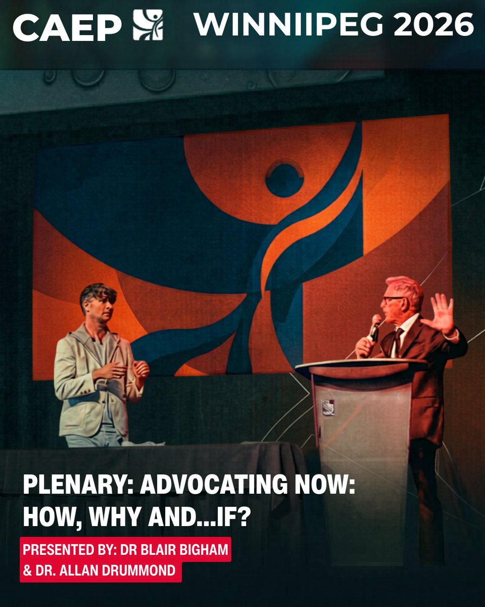 CAEPConference's tweet photo. This years CAEP conference kicked off with a plenary talk from Drs Blair Bigham and Allan Drummond. Delegates learnt about advocacy strategies for the ED physician.

Thanks for your expertise! 
#CAEP26 https://t.co/tXXMasV2w7