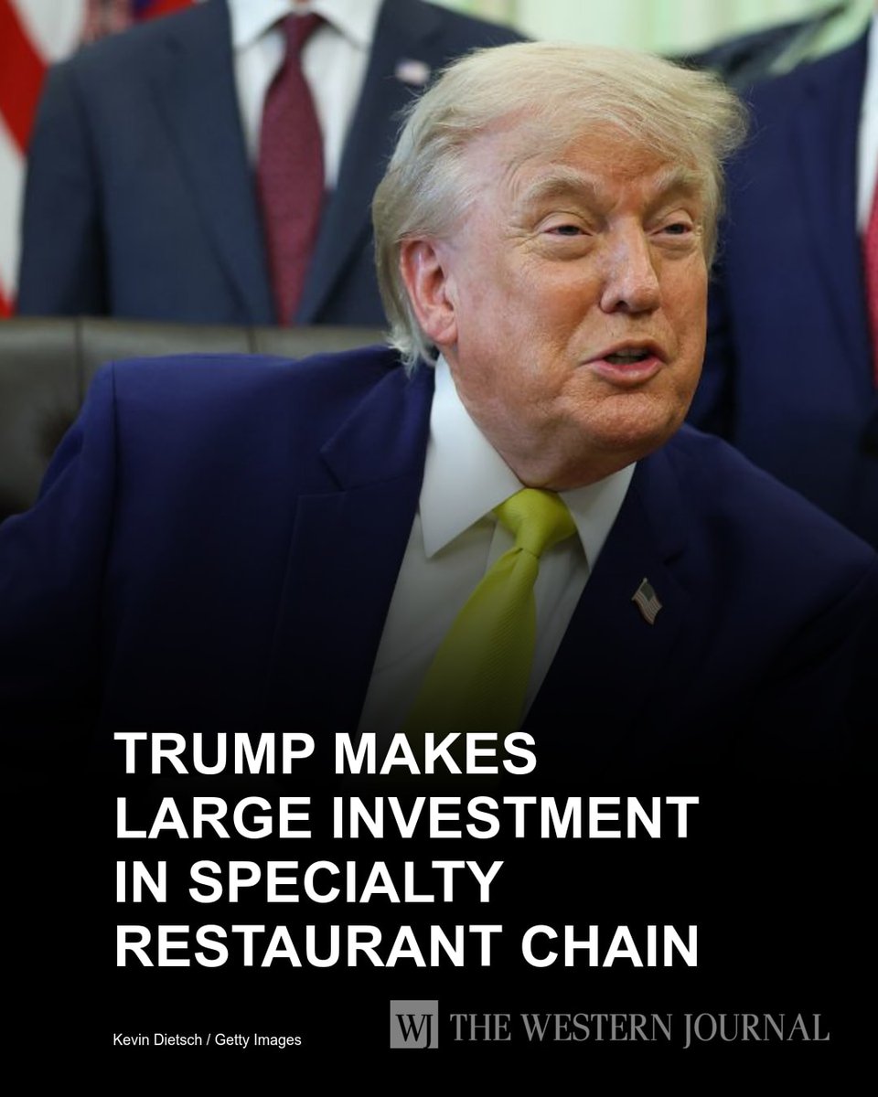 WesternJournalX's tweet photo. President Donald Trump made a multimillion-dollar investment in a Japan-based restaurant chain specializing in sushi delivered on a conveyor belt. Kura Sushi, which operates in 22 states and the District of Columbia, received an investment between $2… https://t.co/uDroKmaIZJ https://t.co/YJgHwR6Jry