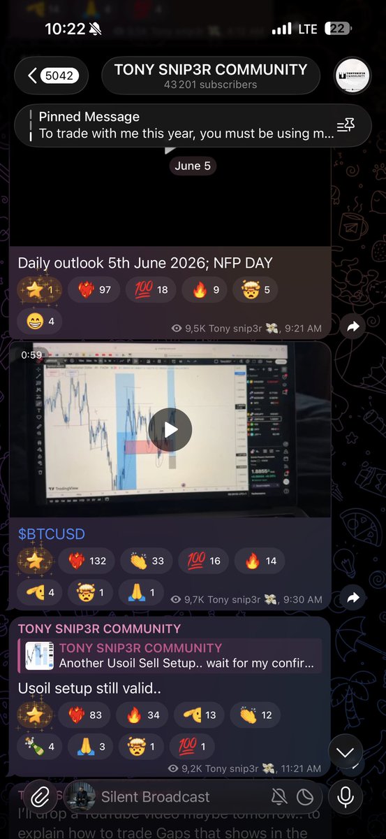 tonysnip3r's tweet photo. 7 straight win last month.

Not because I’m smarter than everyone else.
Not because of a secret strategy.

The biggest thing that changed my trading was calmness.

Most traders are obsessed with entries.

I became obsessed with understanding WHY the market was moving.

Once you can read the story behind the move, trading becomes a lot easier.

That’s why every morning I post a Daily Market Outlook explaining my bias, key levels, and the reasoning behind every setup.

Not just signals.
Real understanding.

Join the community if you’re serious about becoming a better trader:

https://t.co/1bvBpYRZPR

Let’s make this week another profitable one.