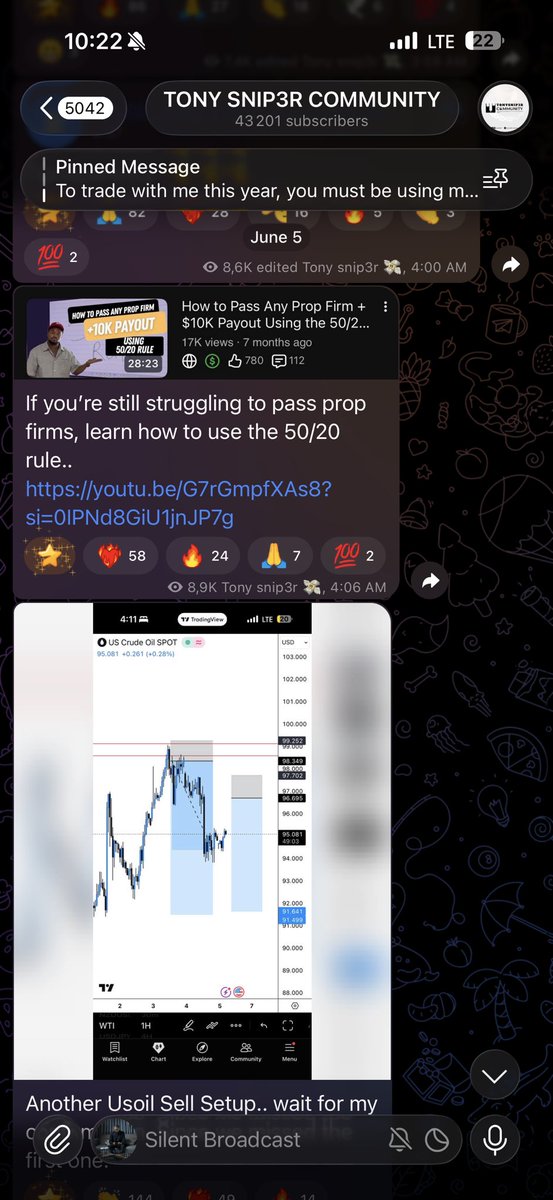 tonysnip3r's tweet photo. 7 straight win last month.

Not because I’m smarter than everyone else.
Not because of a secret strategy.

The biggest thing that changed my trading was calmness.

Most traders are obsessed with entries.

I became obsessed with understanding WHY the market was moving.

Once you can read the story behind the move, trading becomes a lot easier.

That’s why every morning I post a Daily Market Outlook explaining my bias, key levels, and the reasoning behind every setup.

Not just signals.
Real understanding.

Join the community if you’re serious about becoming a better trader:

https://t.co/1bvBpYRZPR

Let’s make this week another profitable one.