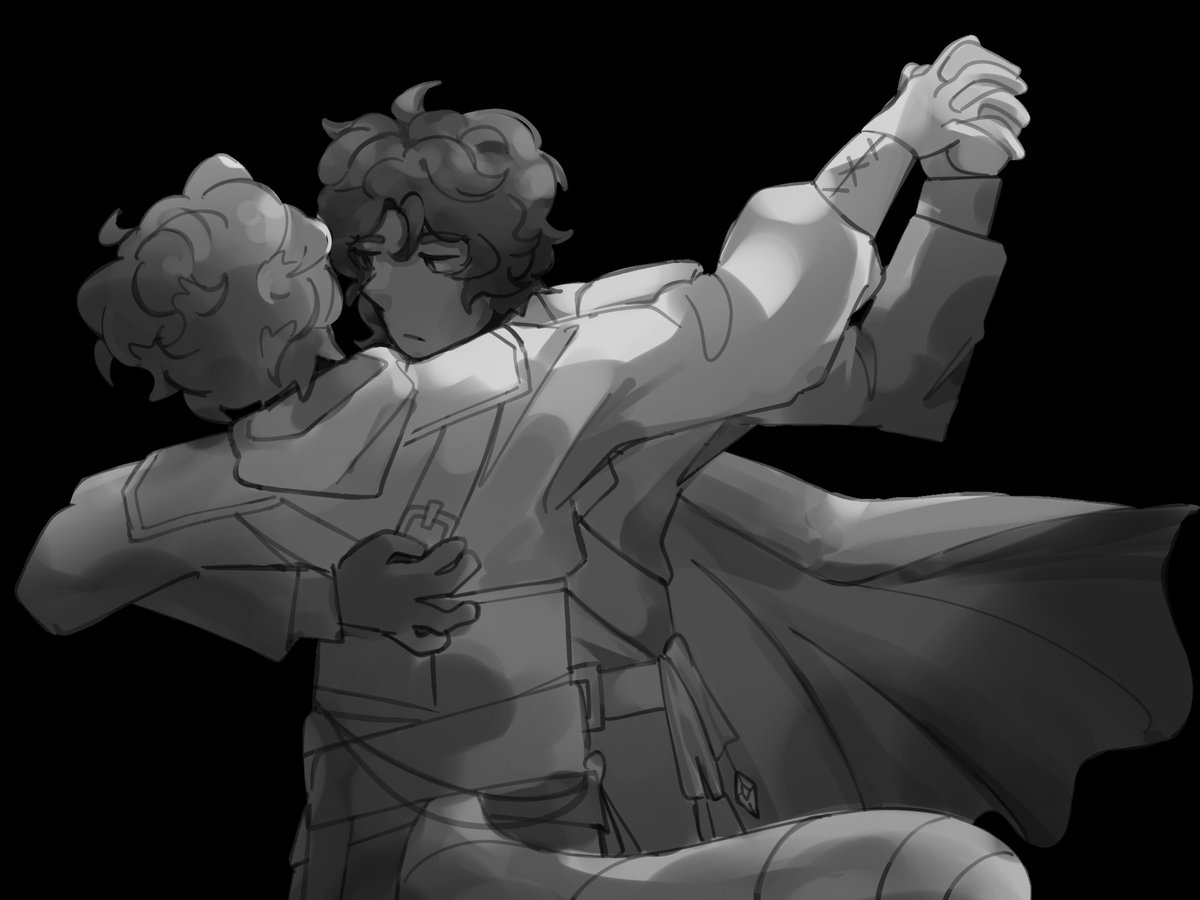 sunnychiyo's tweet photo. drew this in the first couple days of the qsmp and never finished it

#assassinduo #ashwron https://t.co/Mz77zTWo09