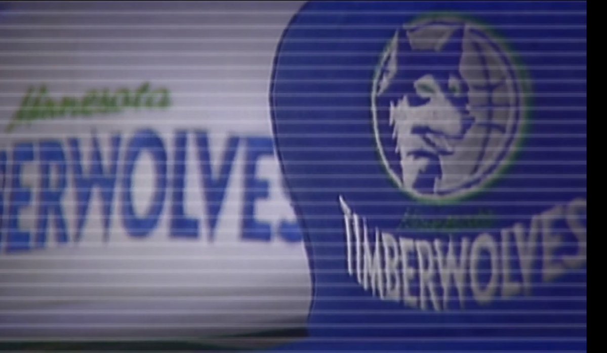 HoopGrids's tweet photo. Original Timberwolves logo reveal (KARE 11) https://t.co/Hg4f2PK3Ci