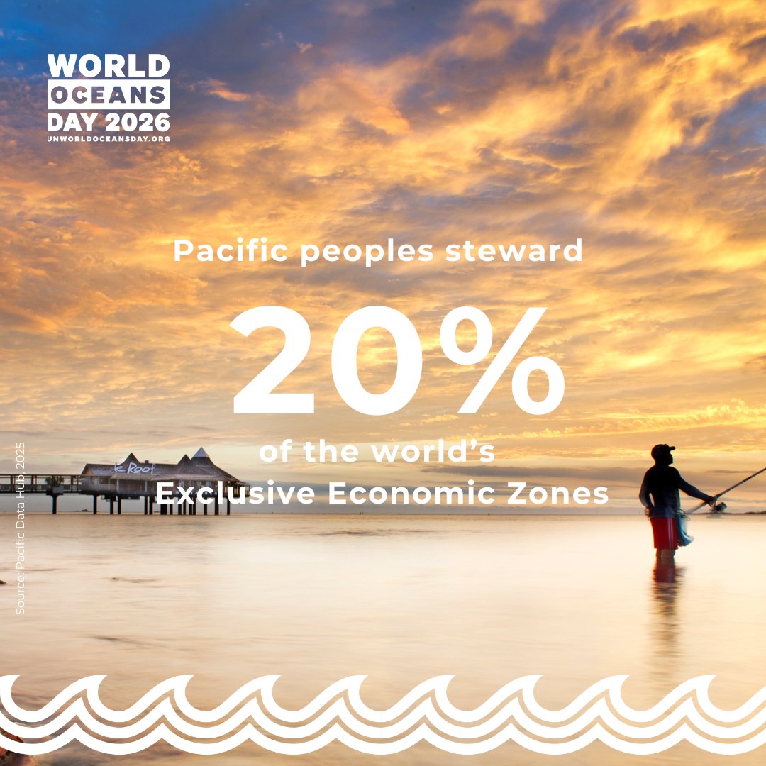 spc_cps's tweet photo. 🌊This World Oceans Day, we celebrate the Pacific peoples who have stewarded vast ocean spaces for generations.
As we reflect on this year's theme, Reimagine, we are called to rethink our relationship with the ocean: not as owners of its resources, but as guardians of its future. https://t.co/74pftA8JPx