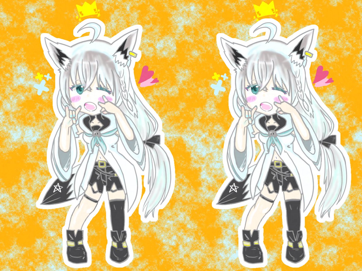 edongerion's tweet photo. 寄り目で👑を重ねてみてね🌽✨
#絵フブキ https://t.co/GxXeUftzCh