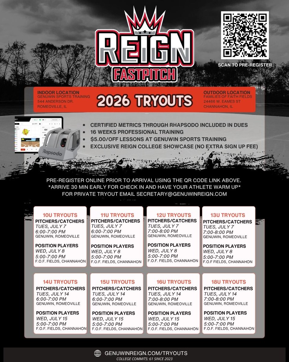 GenuWinReign's tweet photo. Register today for tryouts coming soon!

https://t.co/xYyCYHDR12 https://t.co/TNzjlM7EPF