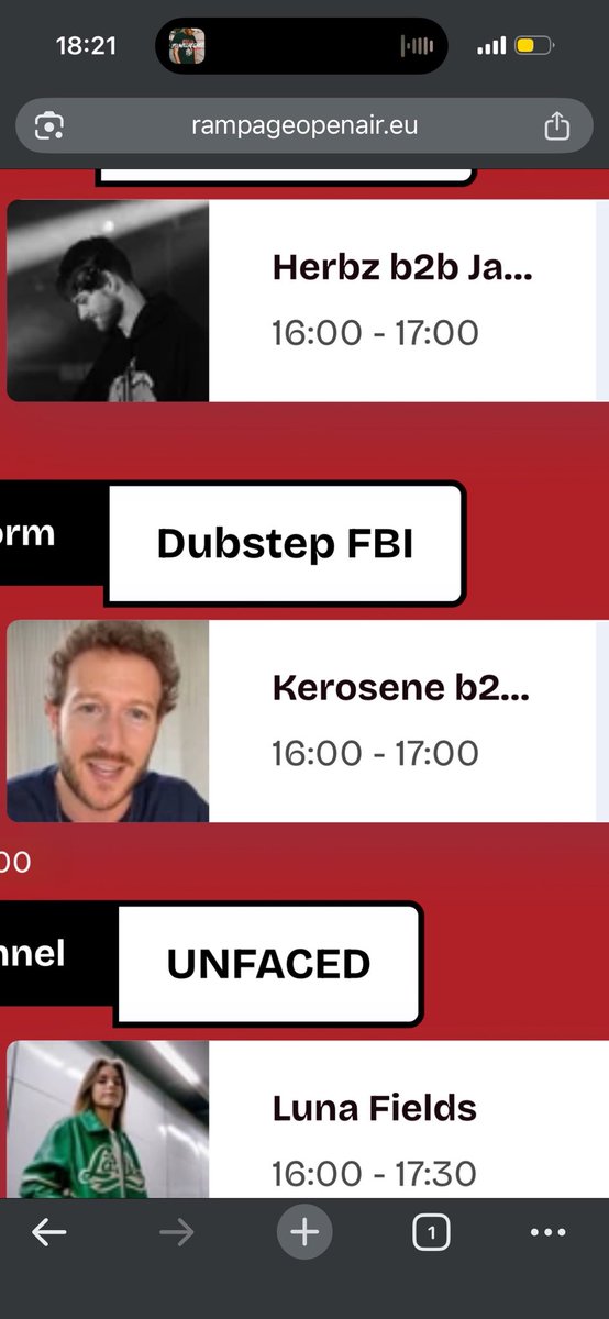 KeroseneDubz's tweet photo. Icymi I am playing rampage open air this year! Love the shot they used of me for the set were playing https://t.co/3zPCMh6N9W