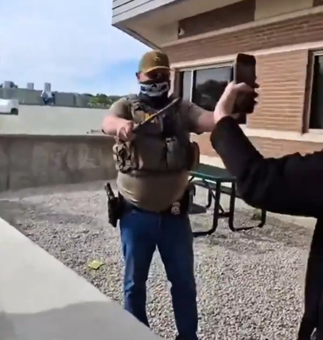 DavidCable13's tweet photo. @MikeBales The pot calls the kettle black. Here's a typical 18 year-old, masked Nazi, with baby fat arms. His fat-ass must each eat 5 boxes of glazed daily. They're all fat-asses! https://t.co/Z369q3dbvx
