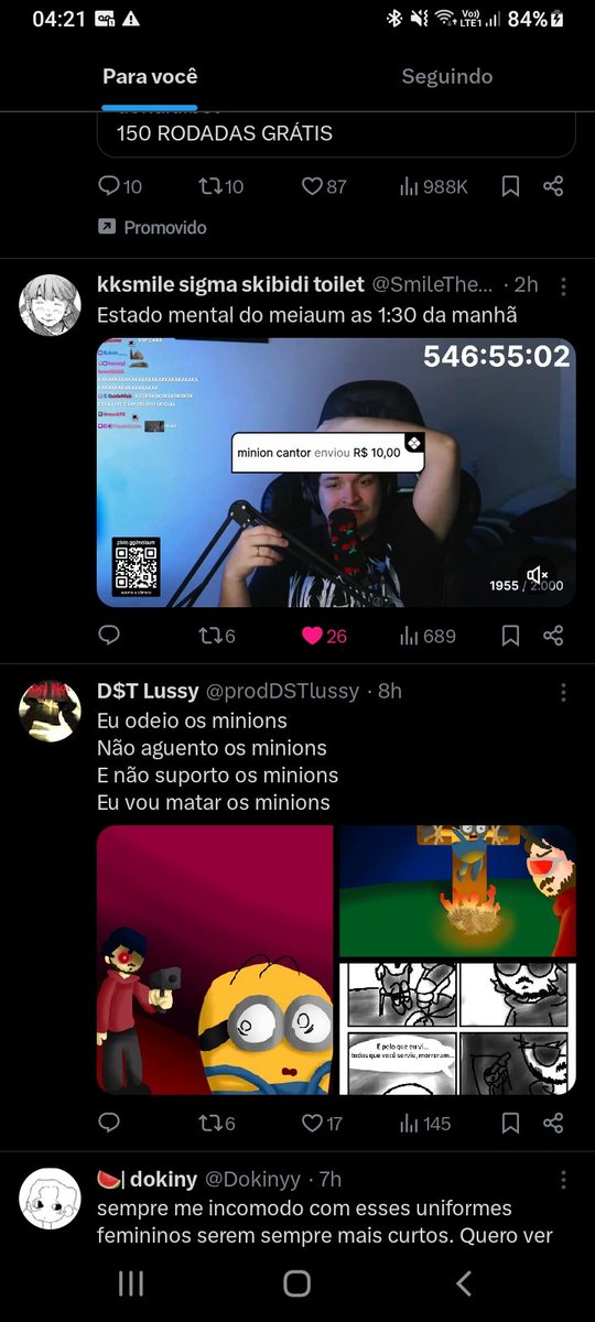 mochanette's tweet photo. simplesmente samuel notícias num print que eu tirei em 2024 quando nem sabia quem ele era ou o que era SPG... ele sempre esteve de olho em mim só esperando pra se tornar meu personagem favorito https://t.co/1CalYpUYJP