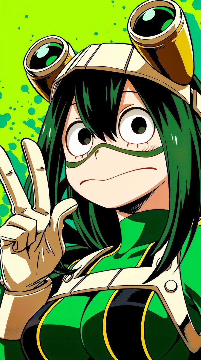 alexisgram2108's tweet photo. Tsuyu said: Stay hydrated and throw up the peace ✌️ https://t.co/k5rDDdXVgq