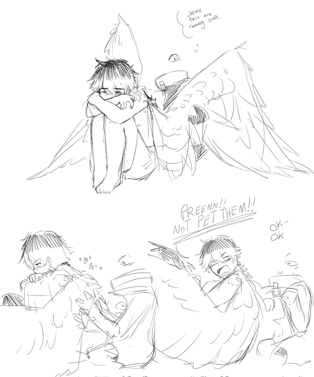 fnfmix's tweet photo. Shitty Avian Zegect sketches. Maybe ill add this to my ao3 fic.. #avianze #aregect #zegect https://t.co/HdAZc79vZo