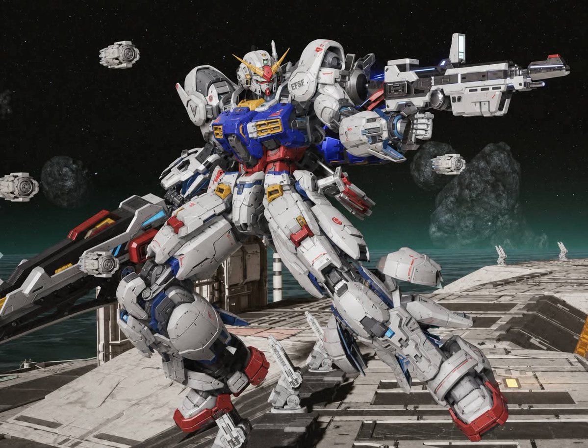 MechmanZero's tweet photo. @CommissarBear It at least needs some color to help the design. It is just a grey, humanoid blob of overdesigned greebles. It even blends into the background structures because it is all the same color. https://t.co/NFBOVAvA1j
