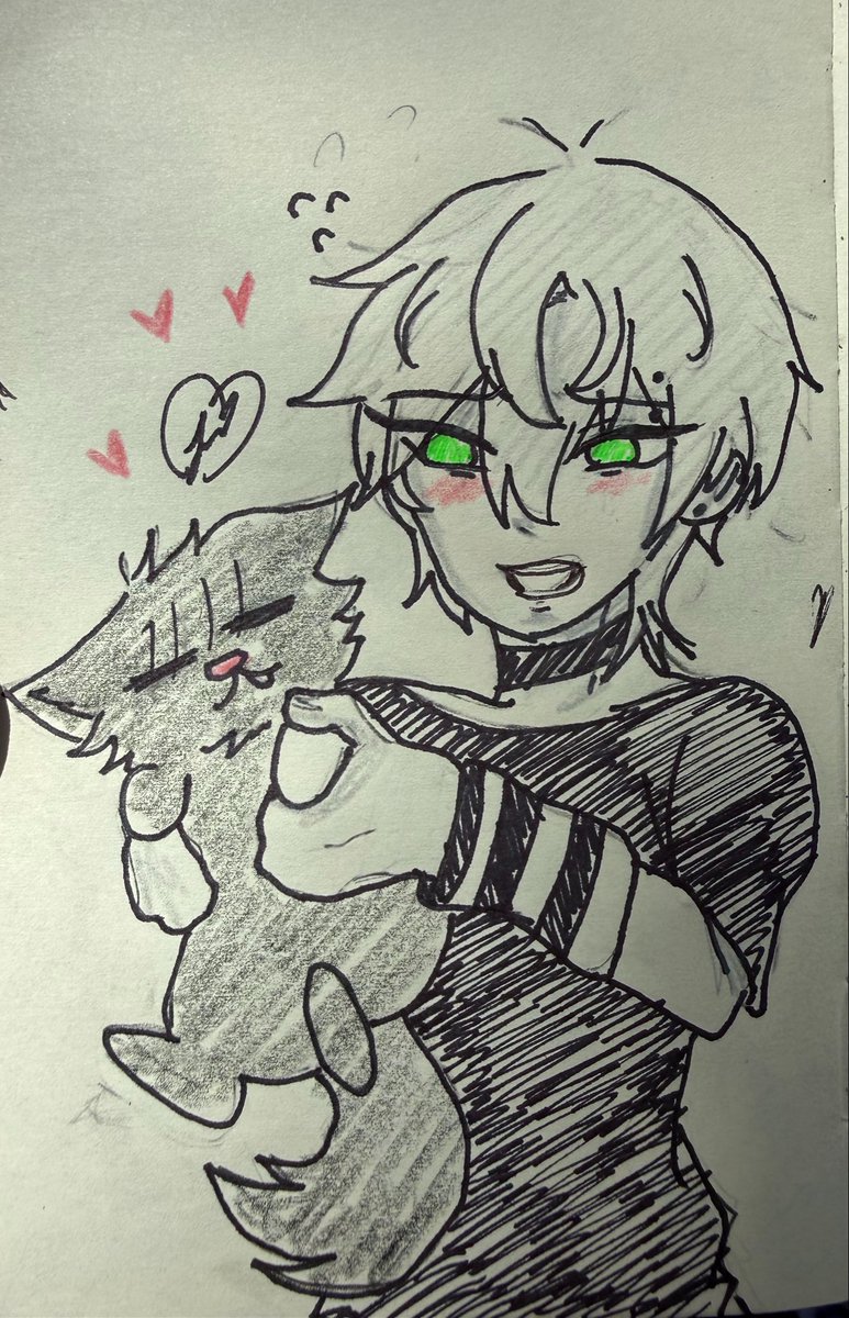 SunflowerAkito's tweet photo. Doodle of the day emo till holding cat Ivan heh 

#ivantill #ALNST https://t.co/M8fnYbJhXF