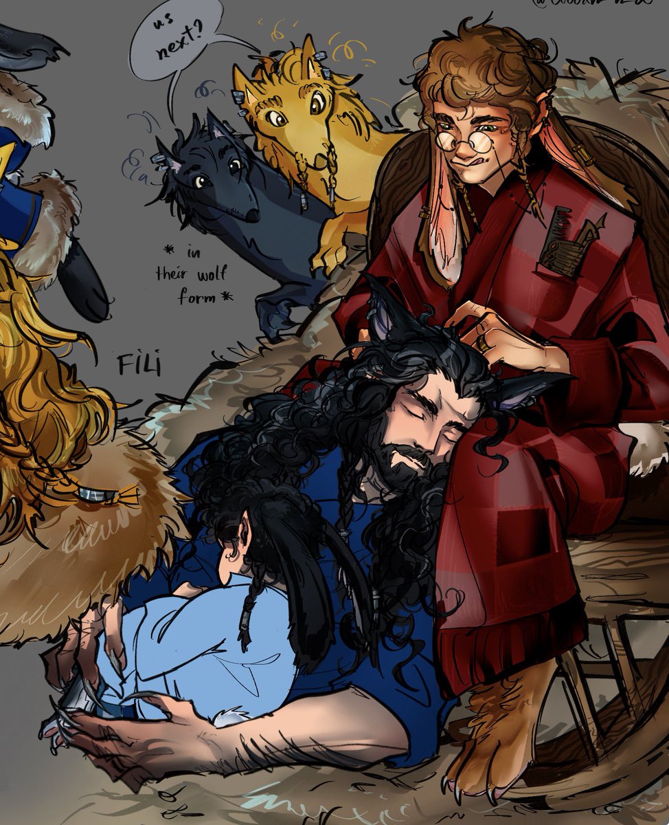 liooxn_n_2's tweet photo. Winter evenings with three werewolves 

#bagginshield #tolkien #BilboBaggins #Thilbo #thehobbit #thorinoakenshield #hobbits #filiandkili #frodo #LOTR https://t.co/a1Z7QIXT1Z