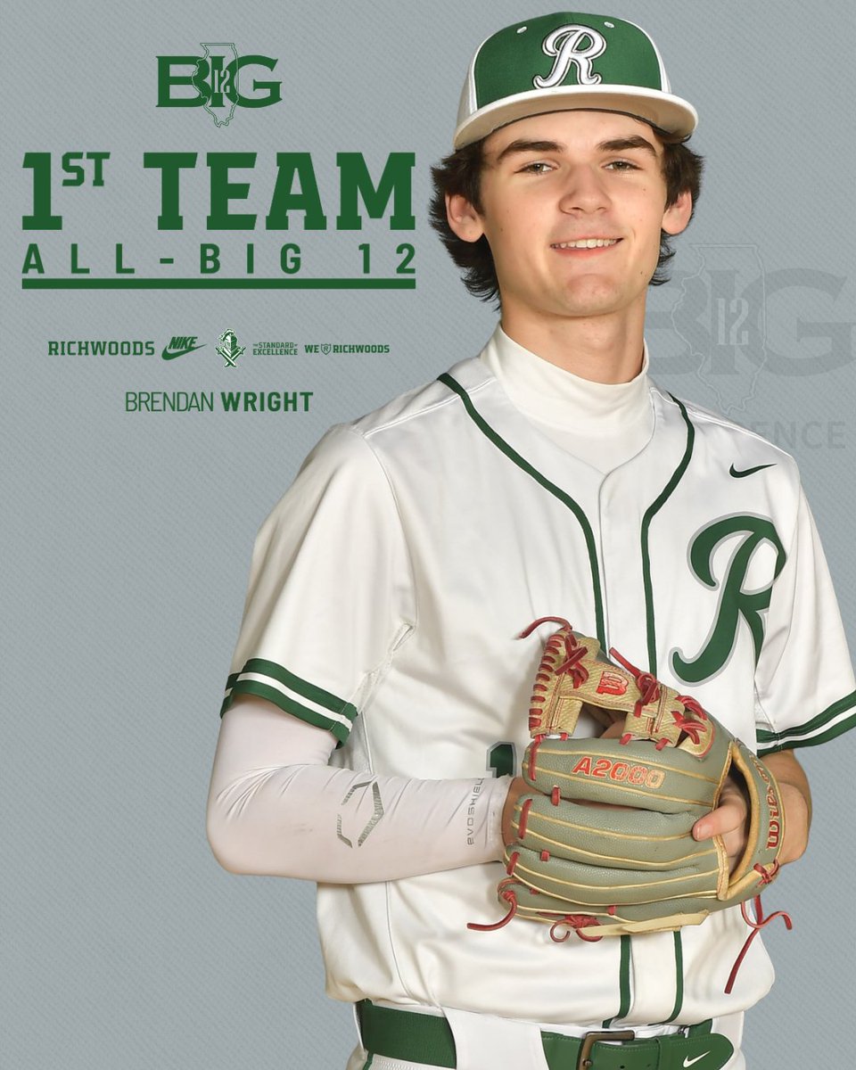 Richwoods_HS's tweet photo. BIG 12 ALL-CONFERENCE BASEBALL

@JarekQuinn74, 1st Team (unanimous)
@Brendan_Wright4, 1st Team
@samschwartz27, 2nd Team (unanimous)
@sammccall2028, 2nd Team (unanimous)

cc: @RichwoodsB

#weRrichwoods | #TheStandardOfExcellence https://t.co/W87vxX3Ssf