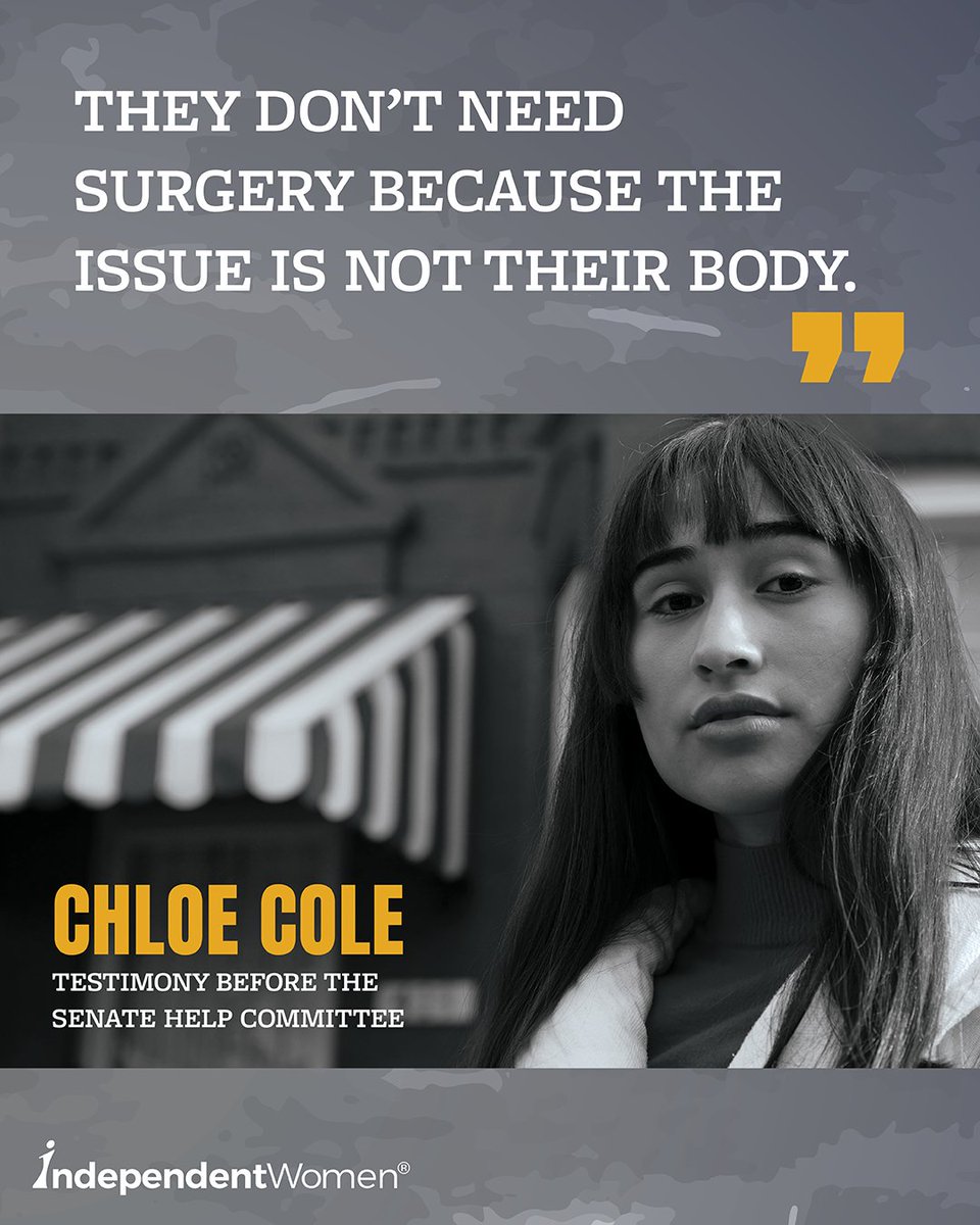 IWF's tweet photo. A powerful message from @ChloeCole. https://t.co/jJ1t5uCild