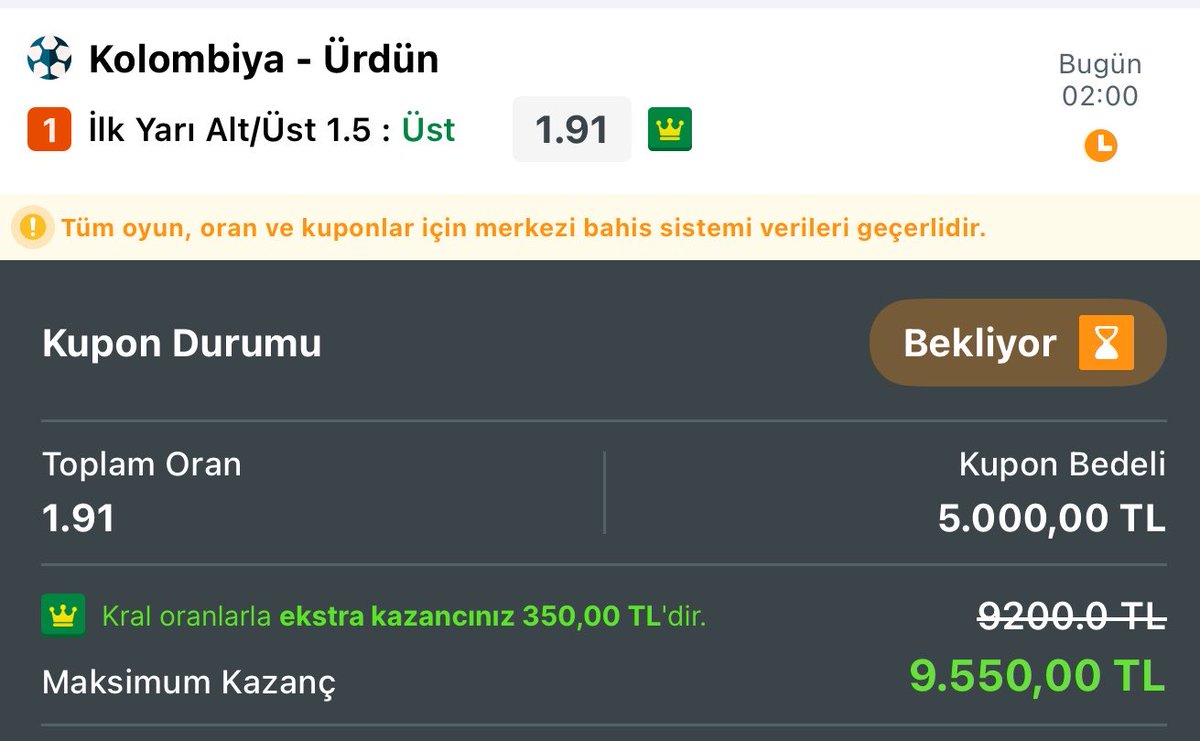 ellpatrontips's tweet photo. İyi harcamalar pardon bol şans 😄👋 https://t.co/ZP09KCZz81