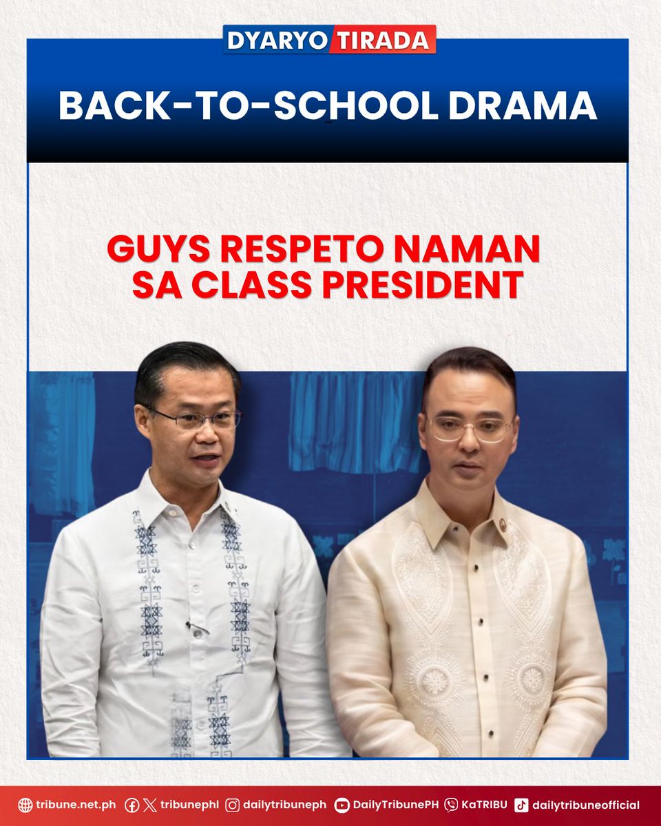 tribunephl's tweet photo. BACK-TO-SCHOOL DRAMA 
#backtoschool #Senate #AlanPeterCayetano #WinGatchalian #dyaryotirada #DailyTribune https://t.co/D9J0B80cwu