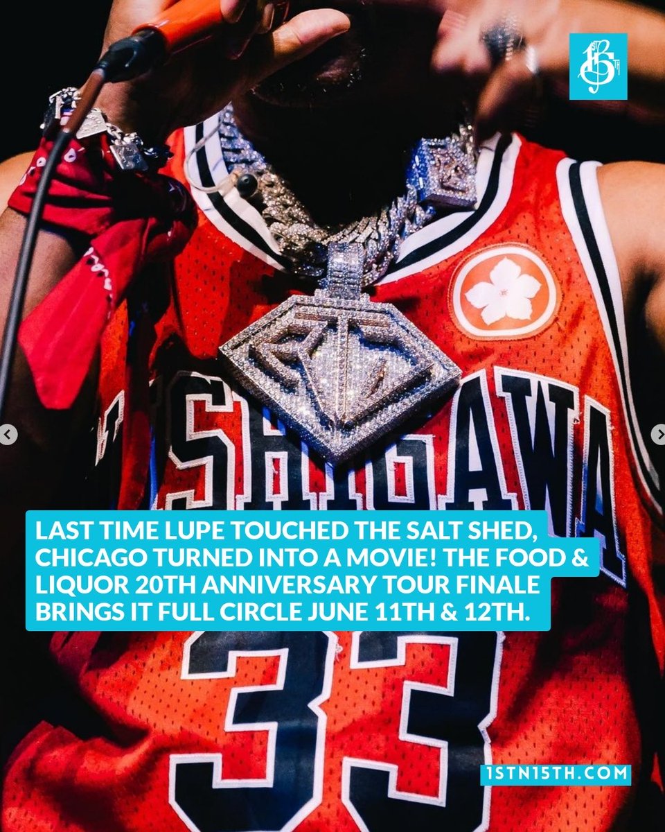 LupeFiasco's tweet photo. Back at The Salt Shed in Chicago this Thursday &amp; Friday for the 20th Anniversary Food &amp; Liquor Tour! https://t.co/U7Nw9aNrEh https://t.co/Vx33befQnP
