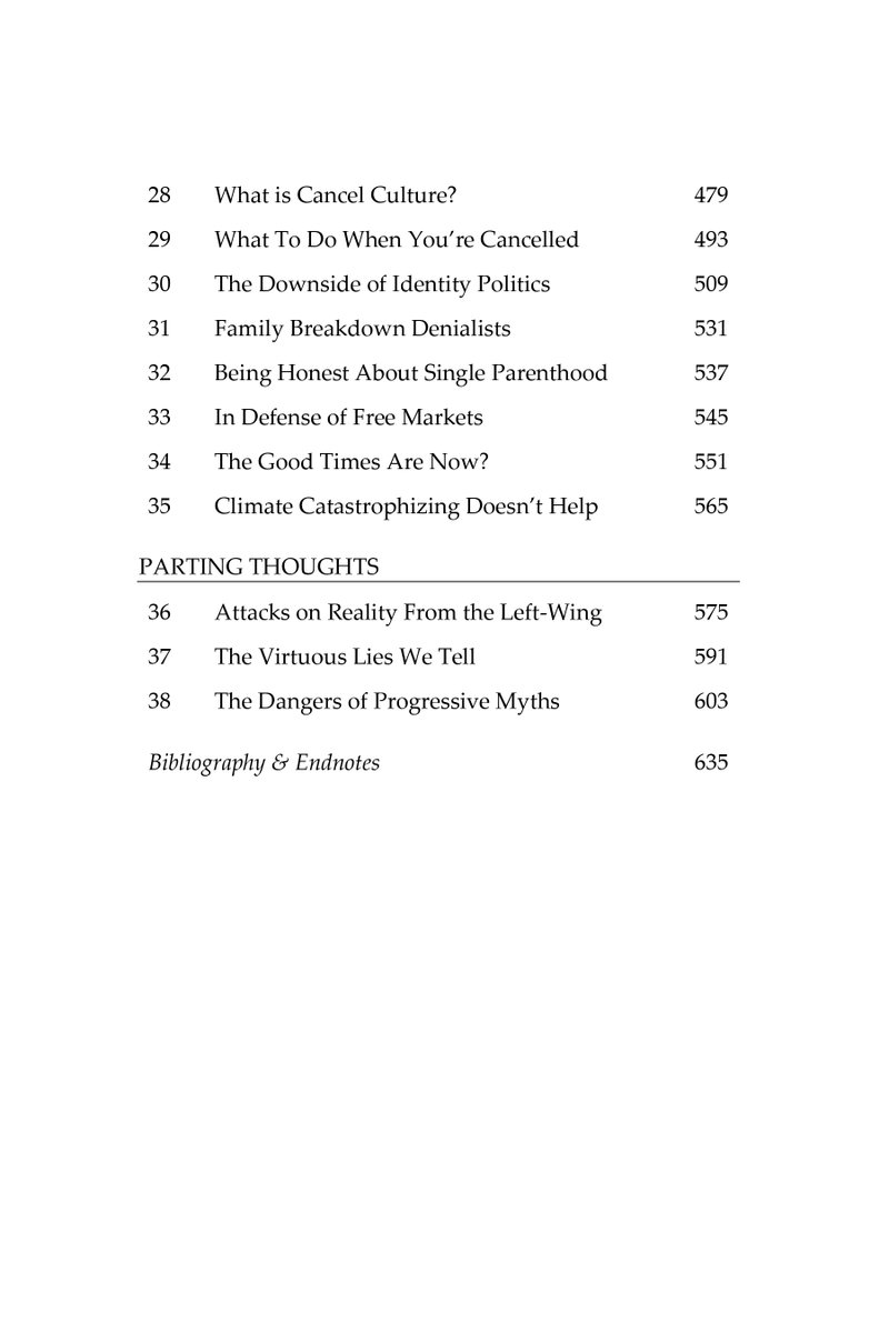omni_american's tweet photo. Table of contents of my new book Virtuous Nonsense: Progressive America's Epistemic Crisis (with Lawrence Eppard of @UtterlyModerate Podcast and @PsychRabble). Pre-order link in next tweet.