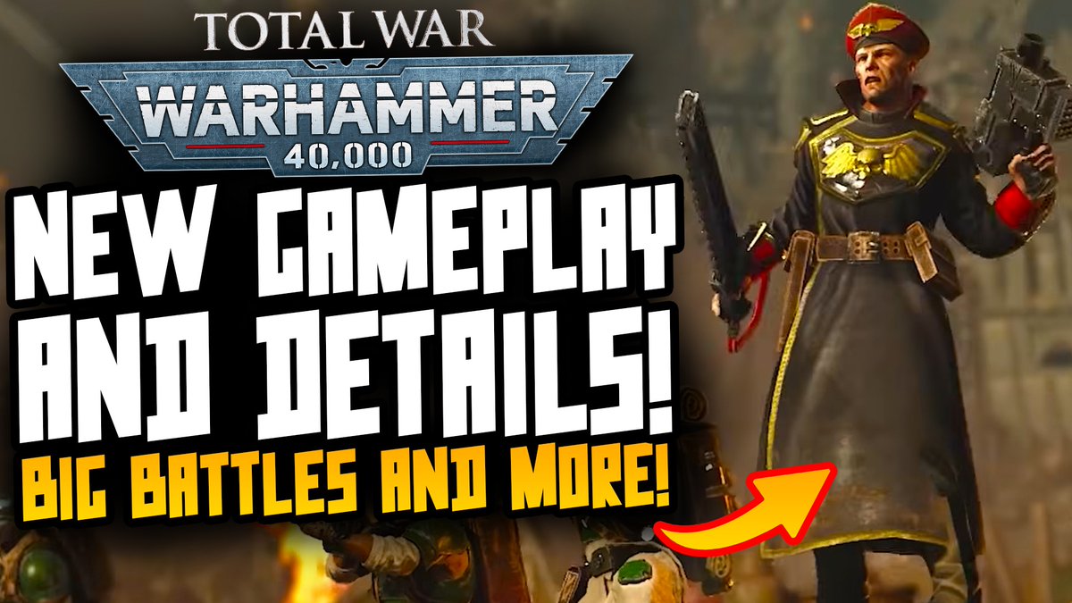 CMValrak's tweet photo. Here is the brand new GAMEPLAY Trailer for Total War 40K, we get see some of the battles footage up close between some of the factions in the game and learn more interesting details! @totalwar 

https://t.co/Yvvz7VOUJR https://t.co/ktw7qTcM8y