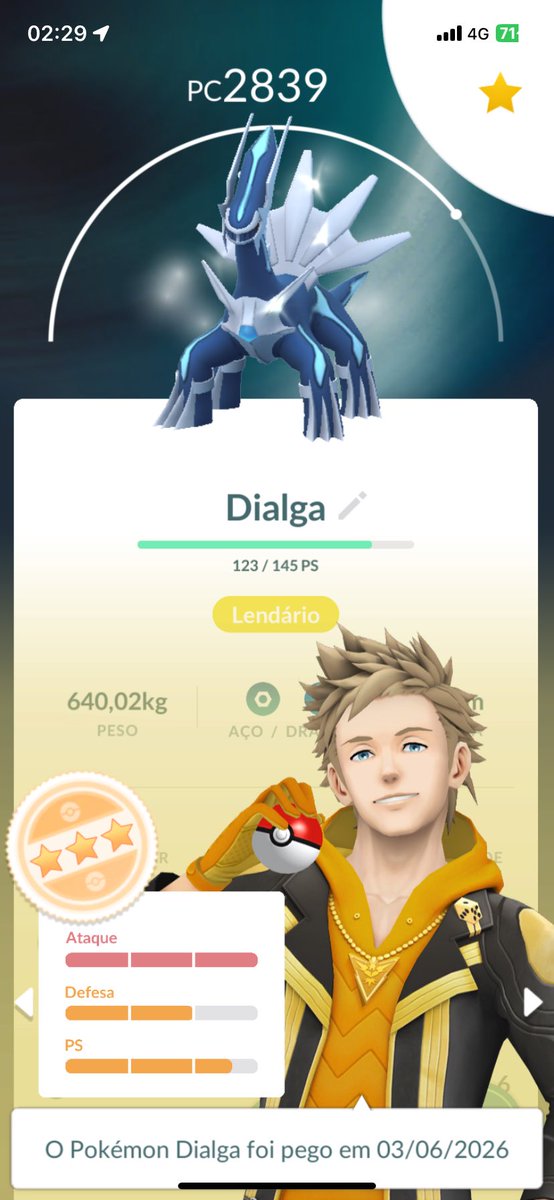 eusoustefane_'s tweet photo. Meu primeiro lendário 🥵🥰 #pokemongo https://t.co/goOobojfHx