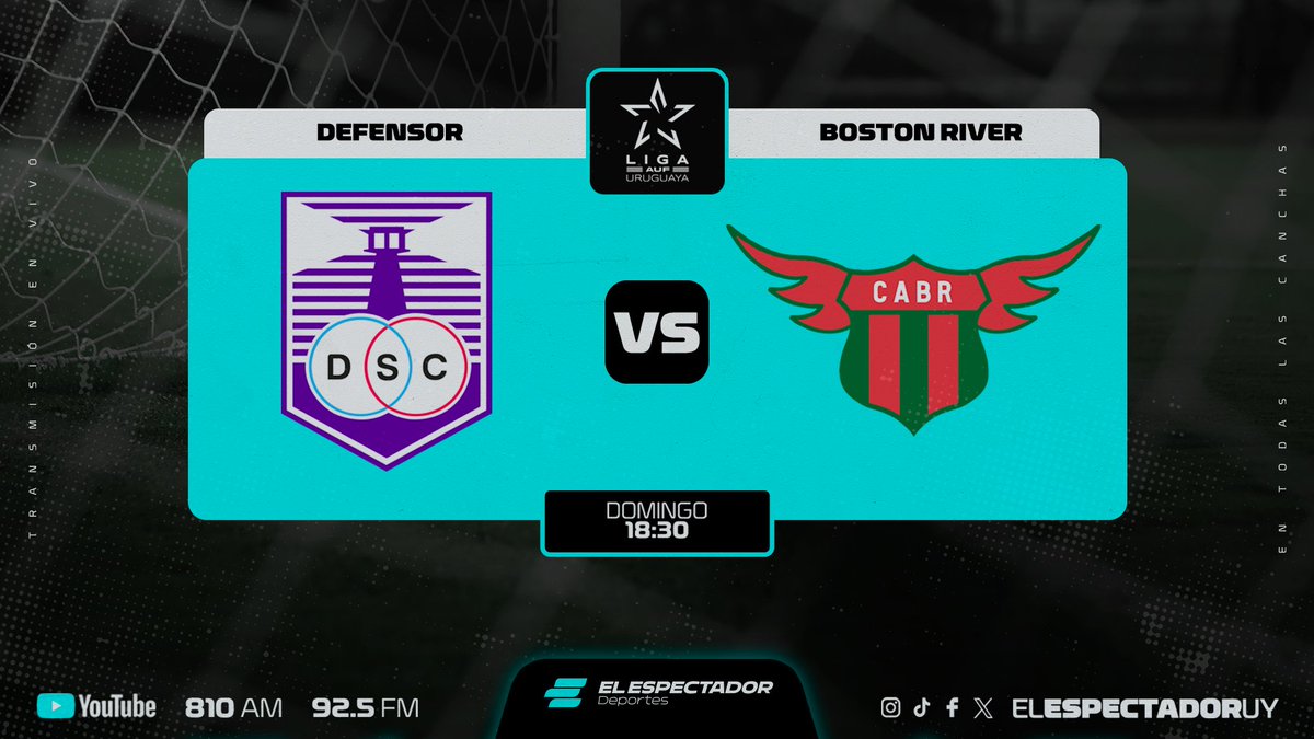 ElEspectadorUy's tweet photo. ▶️ ¡Empezó el partido!

Ya juegan Defensor Sporting y Boston River por la cuarta fecha del Intermedio en el Estadio Luis Franzini

🎙️Relata @JulioMacchi88 y comenta @PedroFigue_98  en 𝐄𝐥 𝐄𝐬𝐩𝐞𝐜𝐭𝐚𝐝𝐨𝐫 𝐃𝐞𝐩𝐨𝐫𝐭𝐞𝐬.

📻 810 AM · 92.5 FM
▶️ https://t.co/XUTX50uScw https://t.co/76n99xyr5y
