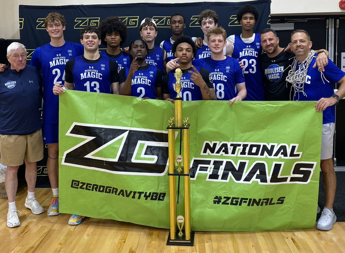 zg_newengland's tweet photo. Varsity Division 1 National Champs 🔥‼️

Congratulations to Middlesex Magic UAA - Crotty on winning the championship at #ZGFinals 🏆

The boys won in a thriller to go 5-0 and secure the chip 🏀 @MiddlesexMagic 

MVP goes to Preston Bollin, who dominated all weekend 🔥 https://t.co/pFRsKhCekF