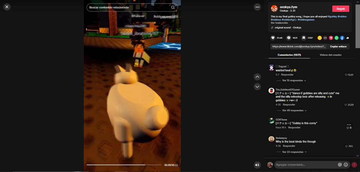 TweetAgusCC's tweet photo. @OrokyaFYM @sansyuu368616 arent you the guy who made that fuckass gubby song which has been all over my fyp recently https://t.co/wIrvDFWewl