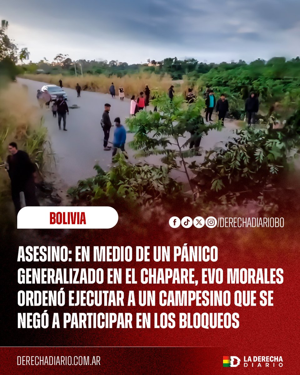 DerechaDiarioBO's tweet photo. 🚨🇧🇴 | COBARDE: El pedófilo Evo Morales vive una paranoia extrema por el temor a ser traicionado por sus propios seguidores en el Chapare. El pastor Pablo Monrroy lo acusó de ordenar el asesinato del campesino Eusebio Mamani, ejecutado por desobedecer al exdictador. https://t.co/DMZ5jK8Wvx
