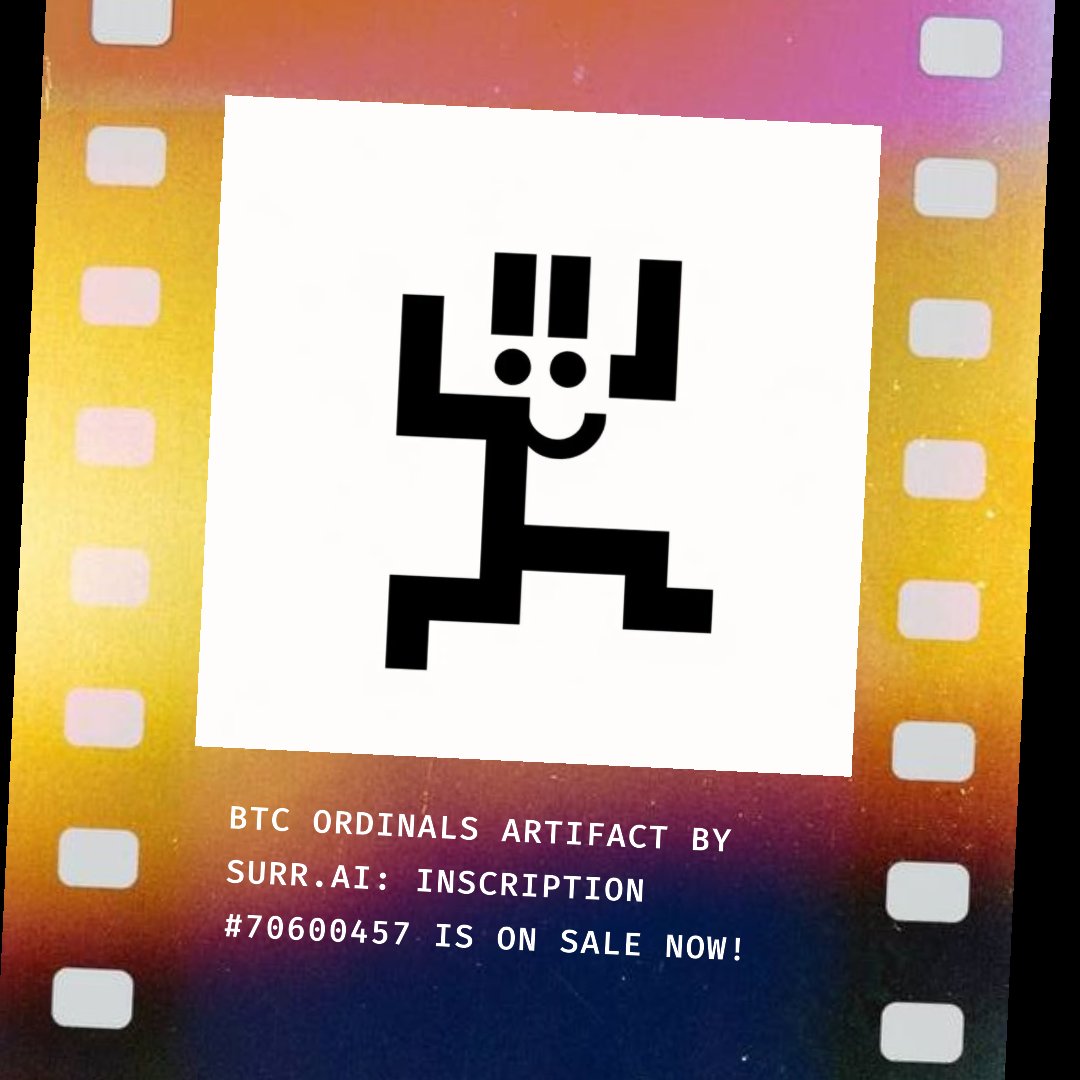 SurRNFTs's tweet photo. 🚀On Sale Now! #BTC #Ordinals #Artifact by https://t.co/dF6rSk0xHW #Inscription #70600457 is listed for 0.1 $BTC on @trygamma https://t.co/m6EwgoS7wn
🌐Story https://t.co/yKZuJsR7cb #Web3 #DigitalArt #CryptoArt #Gammaio #Artifacts #BitcoinOrdinals #BTCordinals #Bitcoin #BullRun https://t.co/VkPeioFfoG