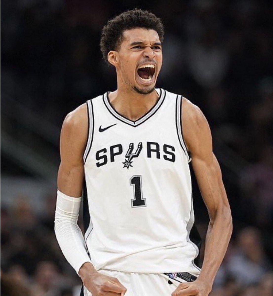 Fullcourtpass's tweet photo. Victor Wembanyama says the Spurs are like “spoiled kids” to be in the Finals this early in their career

"For some of us, it's our first season, or one of our first seasons, and we're already in the Finals. We don't fully realize it yet.” https://t.co/Tsp6aaGjac