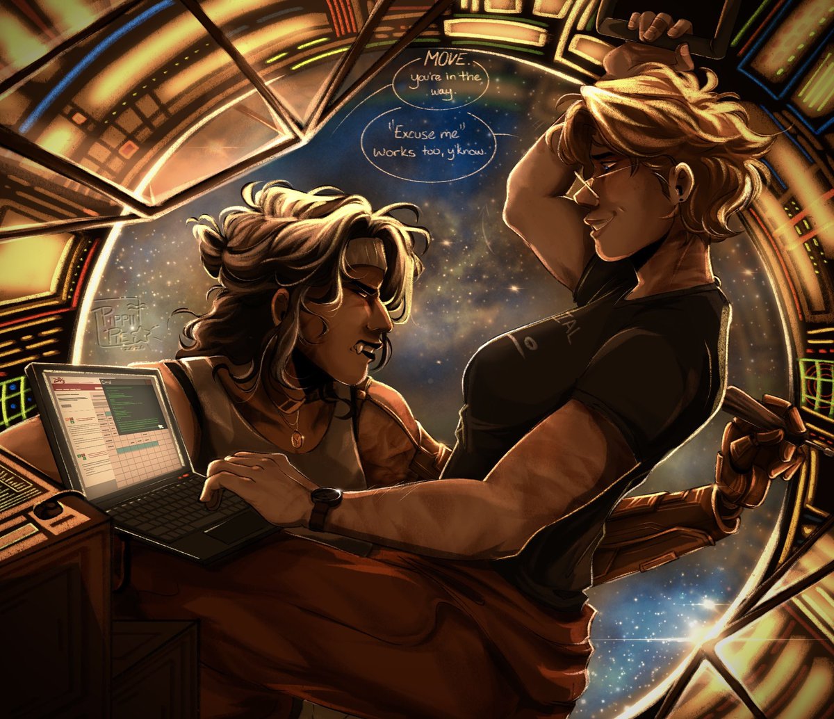 pippin_pie's tweet photo. Ship maintenance 🙂‍↕️ 

#bloodymary #projecthailmary #ironlung #procreate https://t.co/lJsl0bvFqw