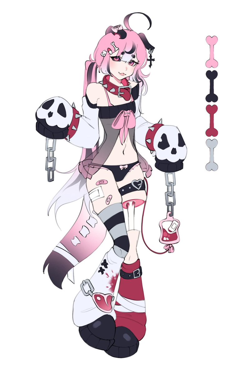 valentinegutss's tweet photo. GUTS! • a ghoulish puppy here to steal your heart! 🦴🩸

rumor has it that if you let her too close, she might lure you into chaos... but that's just a rumor! she swears!

design: @vvhiskeyiii 🖤

♡ + ↻ are appreciated!

#Vtuber #VtuberUprising https://t.co/b3QsttWPyj