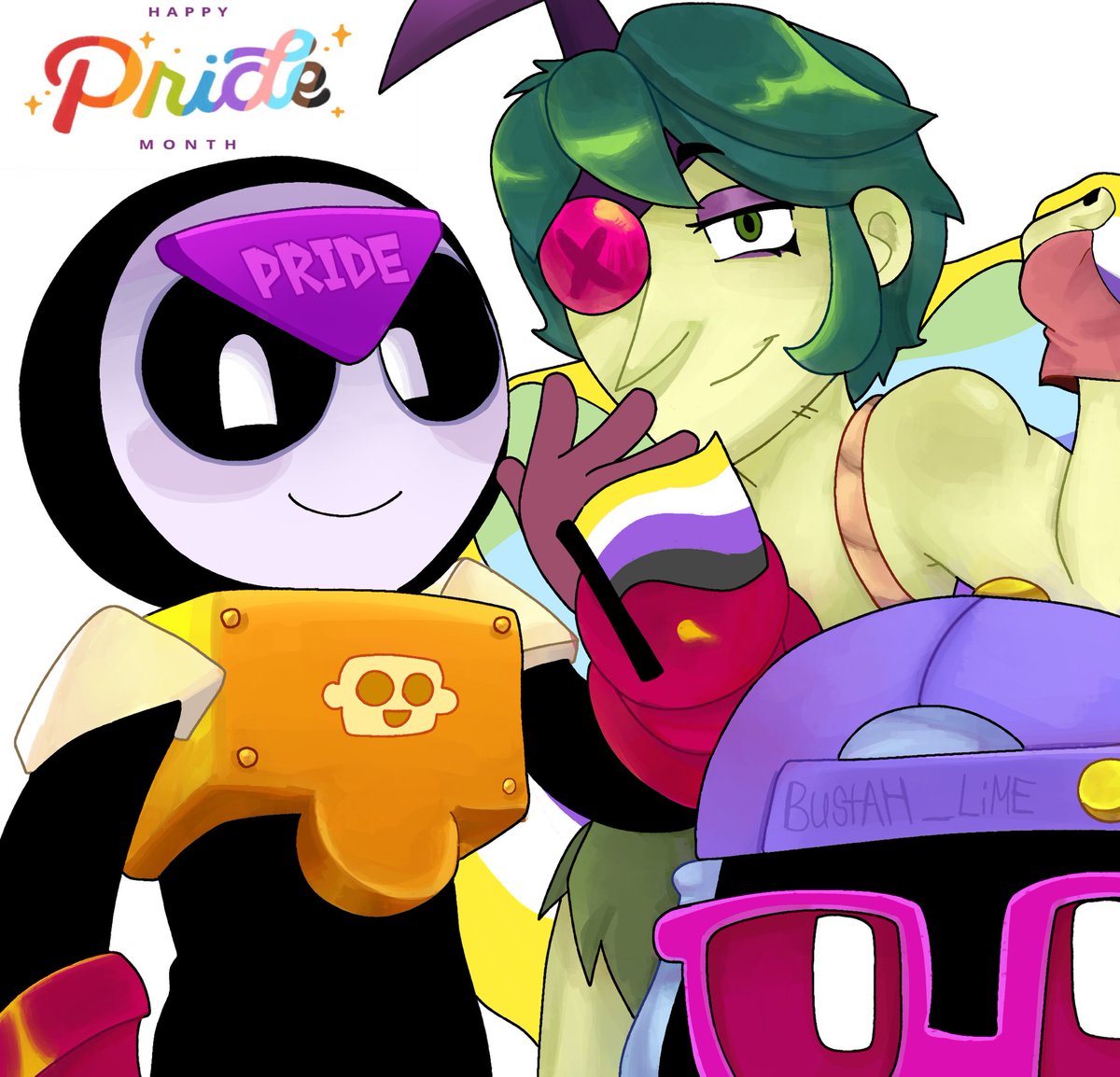 Artistic_Goober's tweet photo. Happy pride month, fellas✌️🏳️‍🌈
#BrawlStars #BrawlStarsFanart #brawlfanart https://t.co/IQnIbagPIS