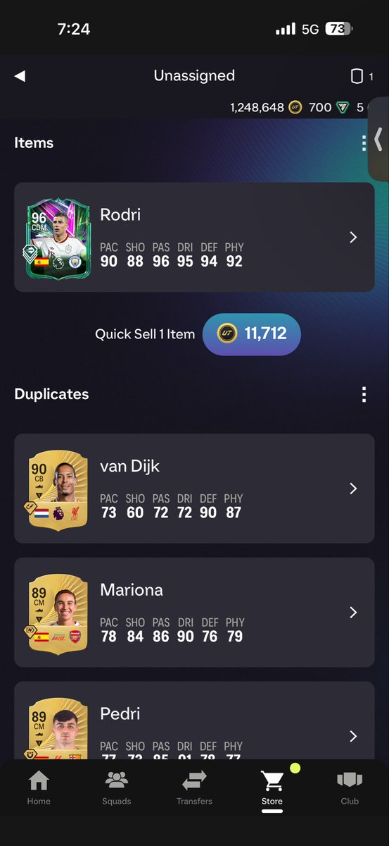 Peteman77's tweet photo. EA finally gave me some good cards guess I’m a Spain fan now @Soxygamer @FUT_Accountant https://t.co/033t758B26