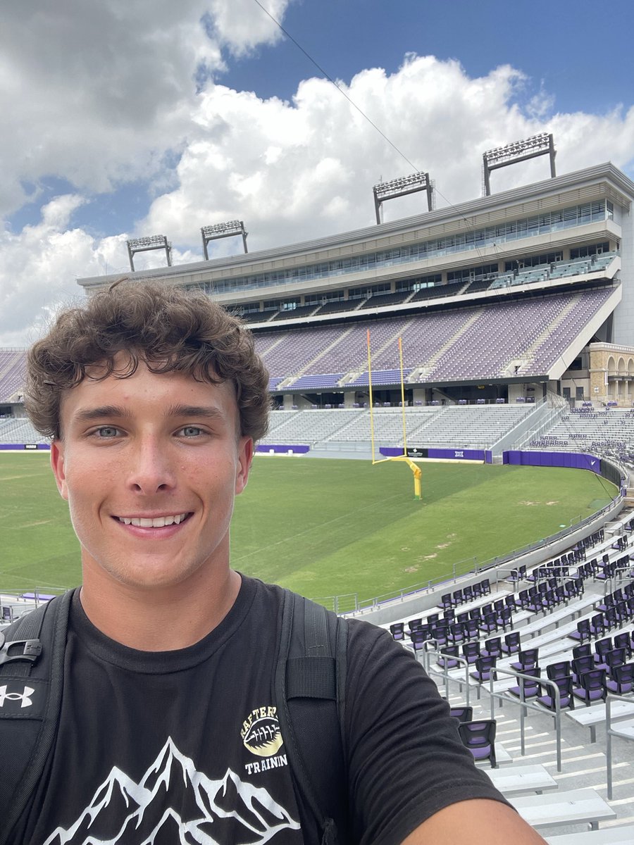 DanielCull74497's tweet photo. Had an awesome time at @TCUFootball camp. It was great learning from @MTommerdahl, @Coach_Casey_P and @willfrost_tcu. I went 7/8 on FG and had a great time. Can't wait to be back!

@CSKRECRUITING @CoachRafter14 @ThePuntFactory @ShowtimeRip https://t.co/jQcGcqiA9b