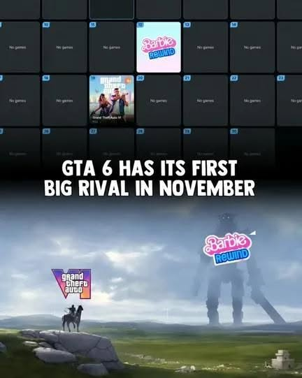 Itsdrinkpop's tweet photo. @DjSan_ Vc acha que GTA6 vai conseguir competir com barbie ? seja sincero 🤪 @DjSan_ https://t.co/oeGmEesOzm