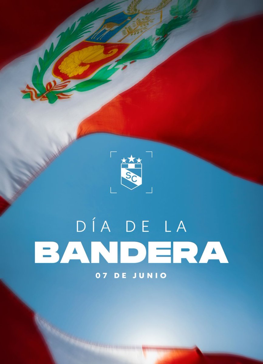 ClubSCesports's tweet photo. Porque representas los valores y el respeto de quienes te portaron con admiración, te rendimos un saludo lleno de gratitud, por ser un símbolo de unión entre todos los peruanos.

¡Feliz Día de la Bandera! 🇵🇪 

#FuerzaCristal
#SCEsports https://t.co/j0dn97itAS