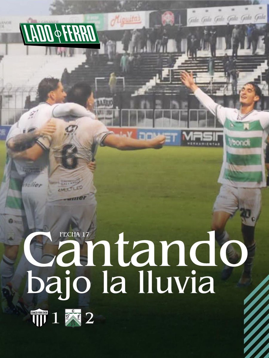 LadoFerro's tweet photo. 🇳🇬🔥 ¡¡ GANOOOOOOÓ FERRO !!

⚽️ Ferro volvió a ganar de visitante, frente a Chaco For Ever, por 2 a 1 y quedó como único segundo a 3pts del primero, Deportivo Morón con quien juega en dos fechas como local.

🥅 Los goles de la victoria los convirtieron Hoyos y Cantó. https://t.co/XCXV2KI5dv