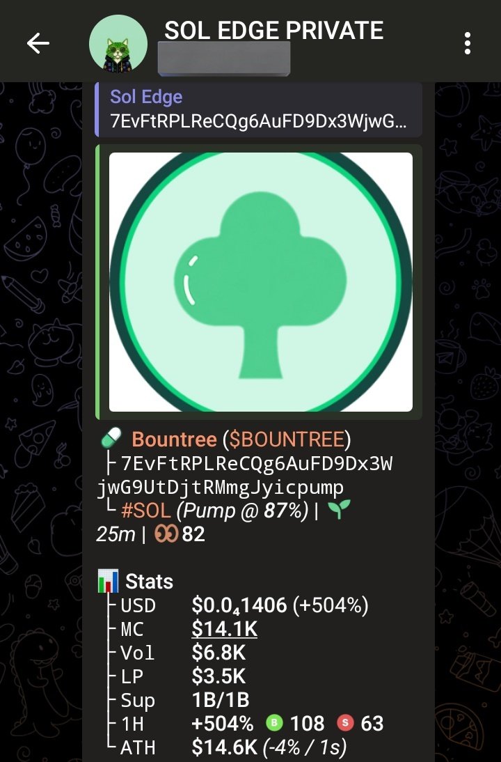 Soledge44's tweet photo. 📣 WATCH OUT 📣 
$BOUNTREE

CA>>
7EvFtRPLReCQg6AuFD9Dx3WjwG9UtDjtRMmgJyicpump
#Crypto #Memecoin #Altcoins #BullRun #ToTheMoon #USA https://t.co/qkcTV2RLh7