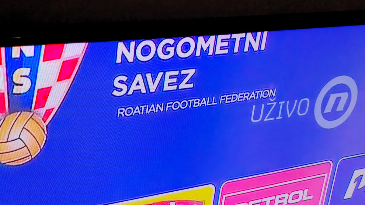 cybersec0p's tweet photo. @HNS_CFF  Dobra vam je grafička priprema zone za interview. "ROATIAN FOOTBALL FEDERATION". https://t.co/1UKltFsVSK