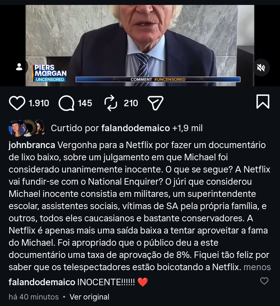 jacksonesantana's tweet photo. John Branca sendo o maior fã clube do Michael https://t.co/zJATu6jyXJ