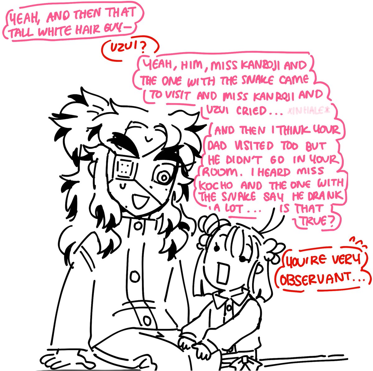 muidoroid's tweet photo. hc that the caterpillar trio is very talkative and gossipy https://t.co/uSrw1956n4