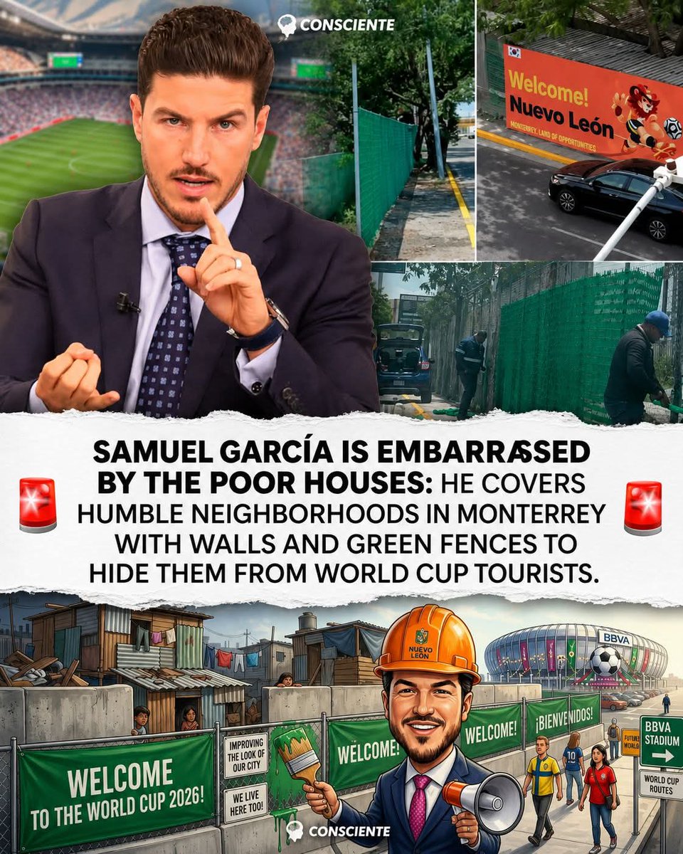 JulioBe10's tweet photo. @unparunpayes If you see a green net or an orange tarp advertising the World Cup, it is very likely that a low-income family has been forced to hide there. https://t.co/bCxxmNF33V