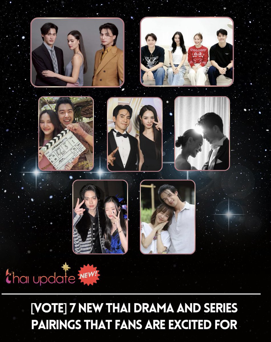 thaiupdate2021's tweet photo. [VOTE] 7 New Thai Drama and Series Pairings That Fans Are Excited For

Read More 👉🏻 https://t.co/GS7oHAKnLY

#number_9th #urassayas #gulfkanawut 
#mikepanitan #punpreedee 
#naphat_nine #srchafreen 
#popezaap #mintranchrawee 
#push_dj #kimmy_kimberley 
#winmetawin #tontawan
#james_jamesma #toeyjarinporn 
#thaiupdate2019