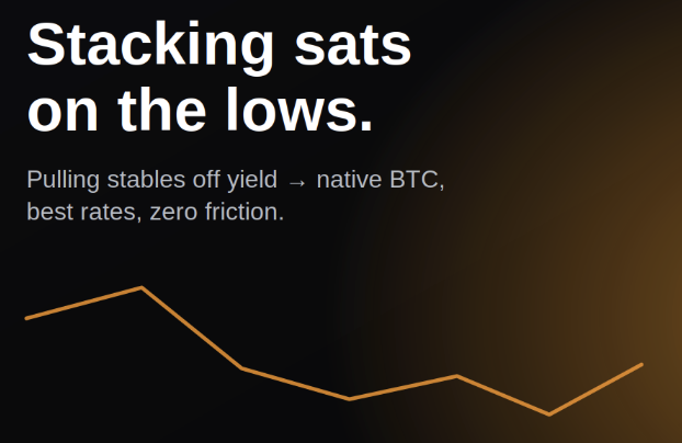 defigod_eth's tweet photo. BTC's been bleeding lately 

I've been slowly buying the lower lows to keep upscaling my BTC position. My stables sit on Ethereum generating yield, and when the price is right I pull them out and head to @build_on_bob Gateway to buy BTC. Best rates I've found, zero friction.

Best part: I get native BTC on the Bitcoin blockchain. No wrappers. The safest form of BTC exposure there is.