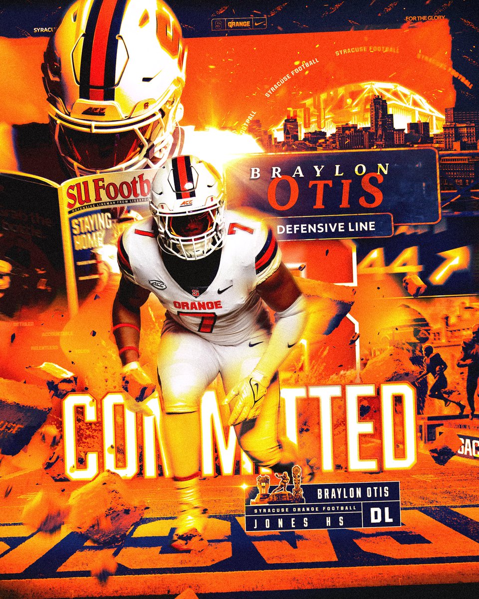 BraylonOtis's tweet photo. After having a great conversation with @CoachJHawkins @CoachJScott_DL and @FranBrownCuse I am happy to say I will be flipping my commitment to @CuseFootball !
@JonesHSFootball https://t.co/Y2u1d3BhGX